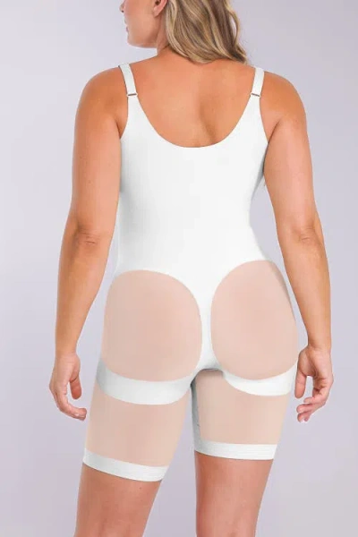 Shapellx Meshsmooth Butt-lifting Bodysuit In White