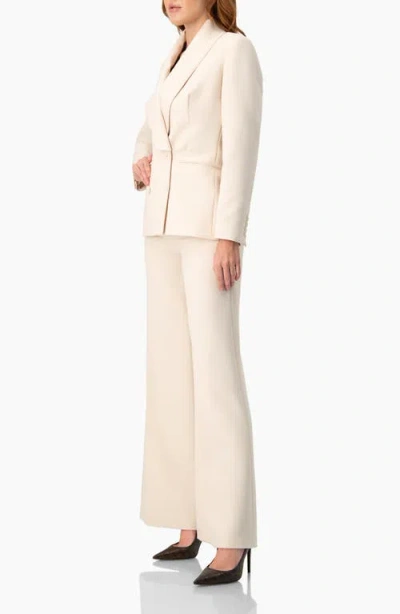 Ivonne Double-breasted Blazer With Smooth Finish In Multi