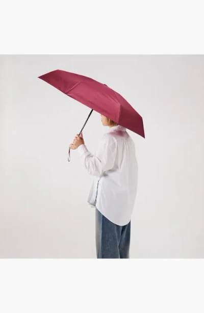 Original Duckhead Mini Compact Umbrella In Burgundy