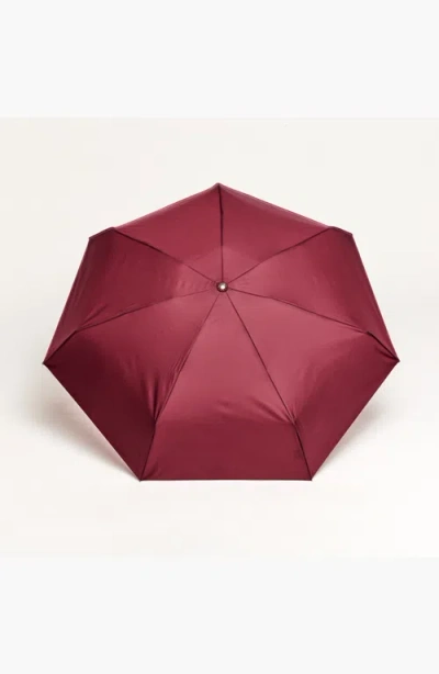 Original Duckhead Mini Compact Umbrella In Burgundy