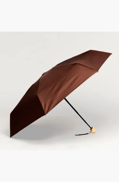 Original Duckhead Mini Compact Umbrella In Brown