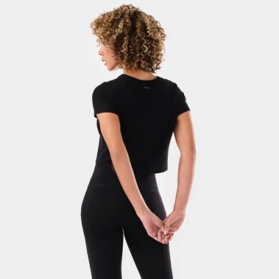 Tavi Ribbed Tee In Black