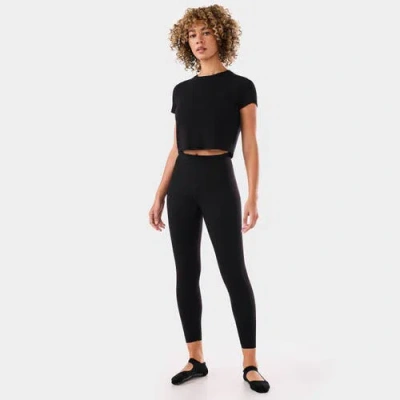 Tavi Ribbed Tee In Black