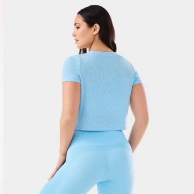 Tavi Ribbed Tee In Blue