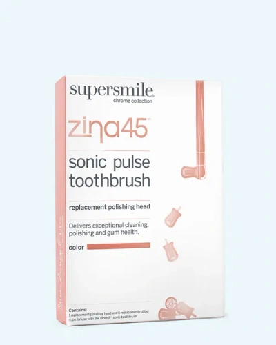 Supersmile Zina45 Sonic Pulse Toothbrush Replacement Polishing Head In Transparent