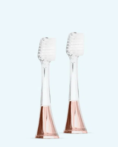 Supersmile Zina45 Sonic Pulse Toothbrush Replacement Heads 2 Pack In White