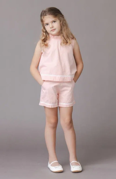 Hope & Henry Kids' Linen Pull-on Short In Multi