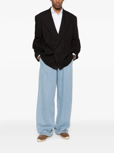 Emporio Armani Casablanca Better Days Multicolor Silk Long Sleeves Shirt In White