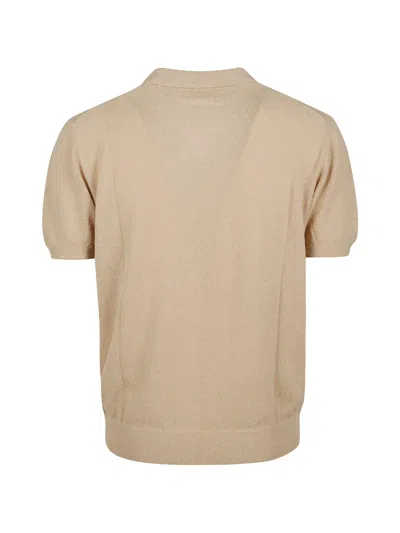 Drumohr Wingtip-collar T-shirt In Neutral