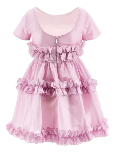 Monnalisa Kids' Ruffled Dress In Pink