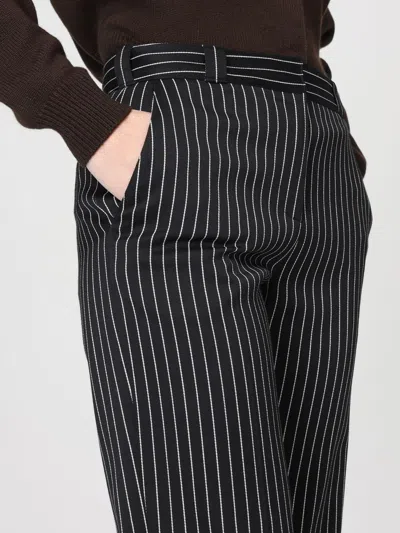 Tom Ford Women Navy Blue Wool Striped Trousers, 28 Luxury Pants For Women Darveys In Black