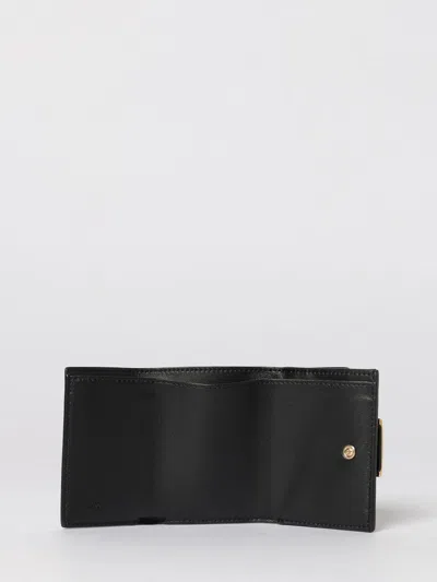 Fendi Nappa Leather Uette Micro Trifold Wallet Accessories In Black