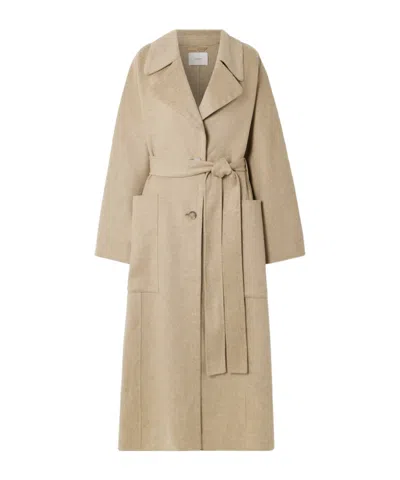 Joseph Spencer Belted Wool And Cashmere-blend Trench Coat In Neutral