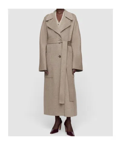 Joseph Spencer Belted Wool And Cashmere-blend Trench Coat In Neutral