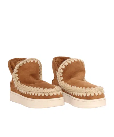 Mou Eskimo Suede Boots In Brown