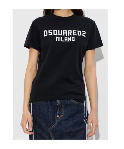 Dsquared2 Short-sleeved T-shirt In Black