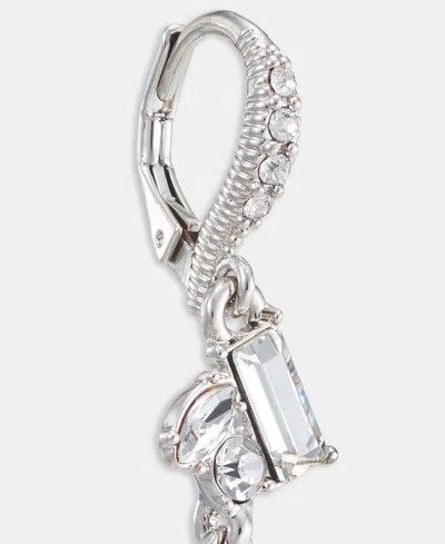 Givenchy Crystal Cluster Drop Earrings In Gray
