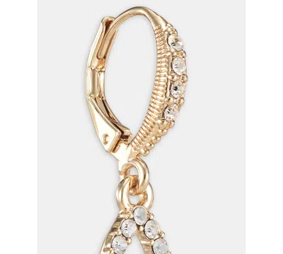 Givenchy Multi-stone Double Drop Earrings In Gold