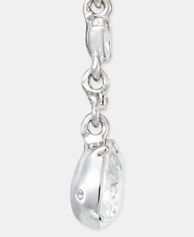 Givenchy Crystal Linear Drop Earrings In Gray