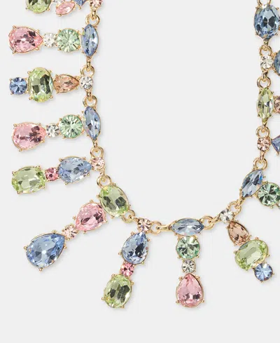 Givenchy Mixed Stone 16" Statement Necklace In Gold