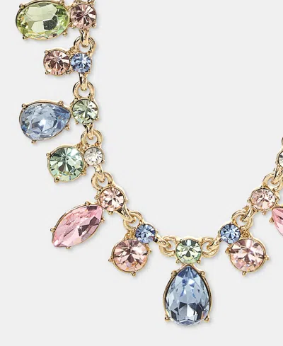 Givenchy Multi-stone 16" Statement Necklace In Gold