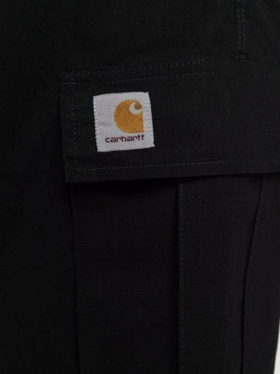 Carhartt Cargo Shorts With Back And Side Pockets In Black