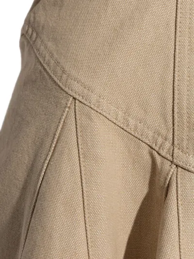 Dsquared2 Bustier-style Flared Dress In Neutral