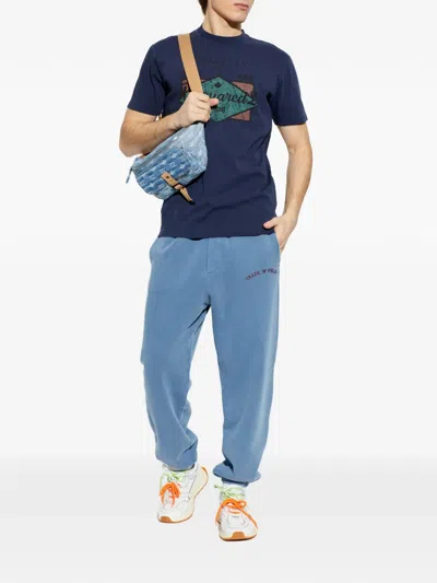 Dsquared2 Drawstring Track Trousers In Blue