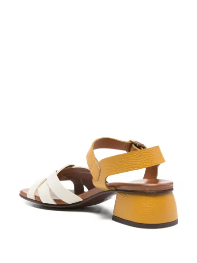 Chie Mihara Leather Sandals In White