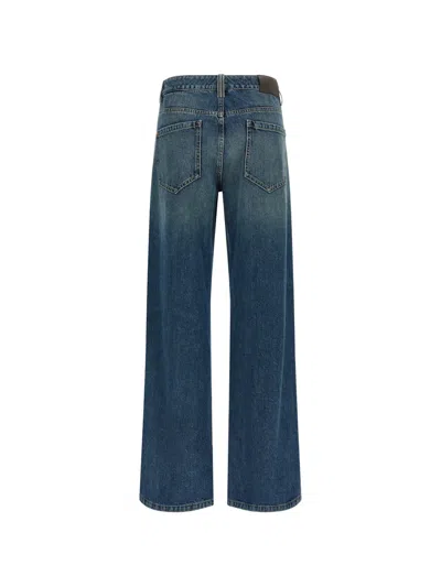 Brunello Cucinelli Blue Stonewashed Denim Jeans In Blue
