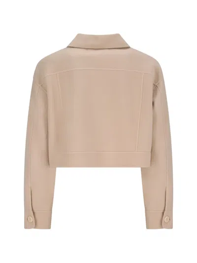 Max Mara Poggio Patch-pocket Jacket In Neutral