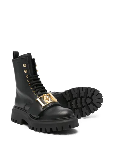 Dsquared2 Logo-embellishment Boots In Black