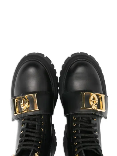 Dsquared2 Logo-embellishment Boots In Black