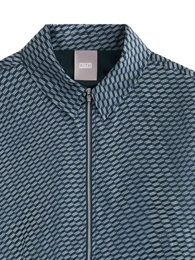 Kith Gesa Logo-print Jacket In Blue
