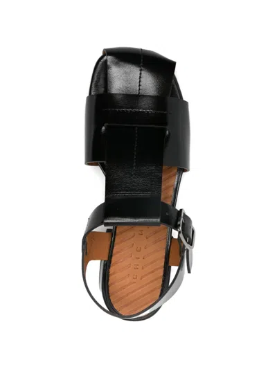 Chie Mihara Square-toe Leather Pumps In Black