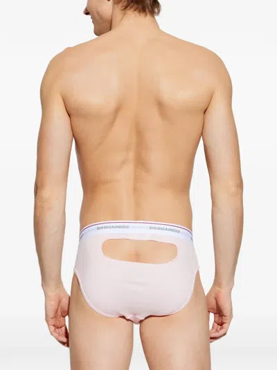 Dsquared2 Cut-out Brief In Pink