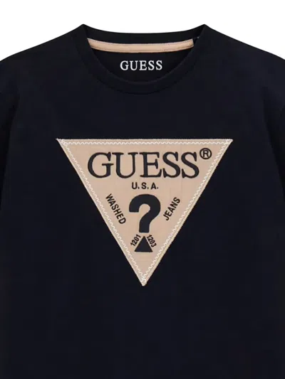 Guess Logo-print T-shirt In Black