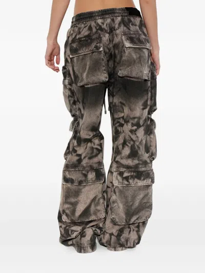 Amiri Gray Washed Cargo Jeans In Gray