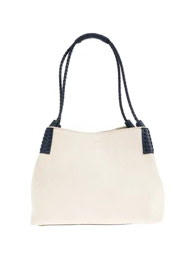 Etro Medium Libra Braided-handle Tote Bag In Neutral