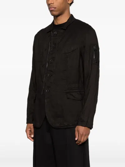 Masnada Pocket Zip Jacket In Black