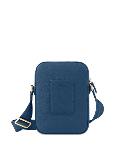 Maison De Sabre Small Leather Messenger Bag In Blue