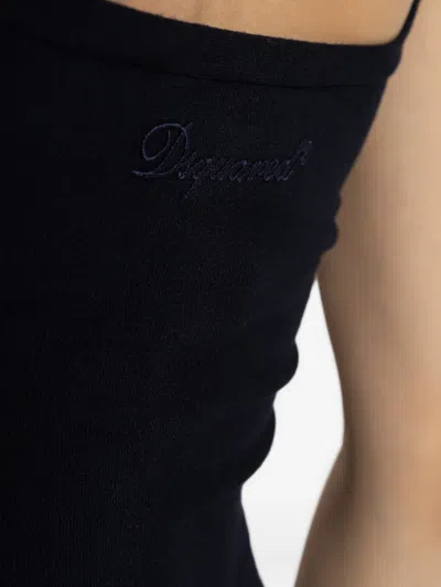 Dsquared2 Flared Mini Dress In Black