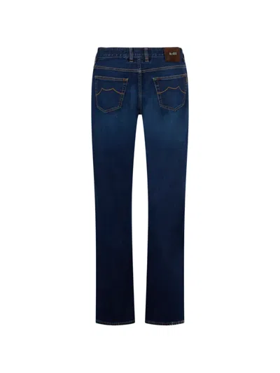 Moorer Five-pocket Jeans In Blue