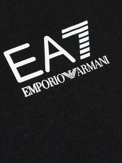 Ea7 Lohgo-print T-shirt In Black