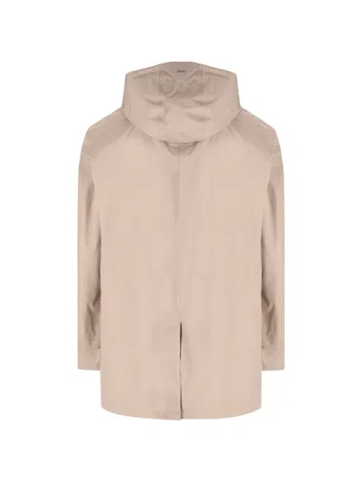 Herno Hooded Jacket In Neutral