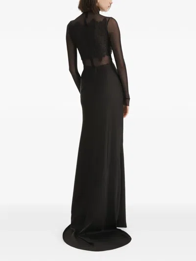 2310 Studio Draped Maxi Skirt In Black
