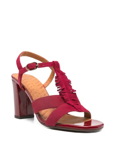 Chie Mihara Balia Suede Sandals In Red