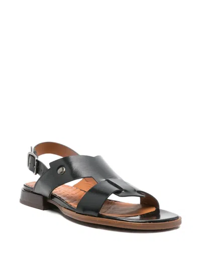 Chie Mihara Leather Sandals In Black