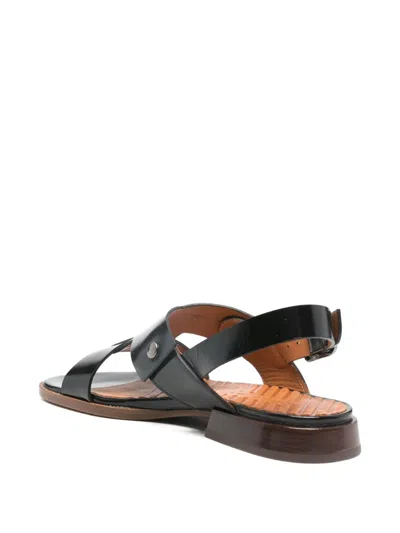 Chie Mihara Leather Sandals In Black