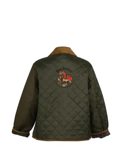 Feng Chen Wang X Barbour Quilted Patchwork Jacket In Green